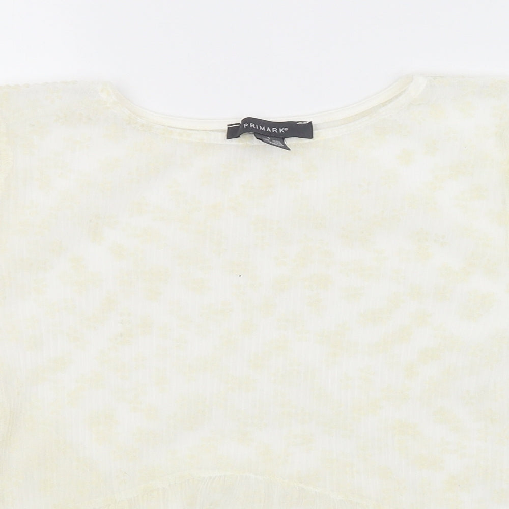 Primark Womens White   Basic Blouse Size 10