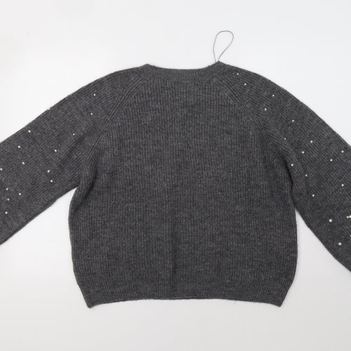 M&S Womens Grey   Pullover Jumper Size M