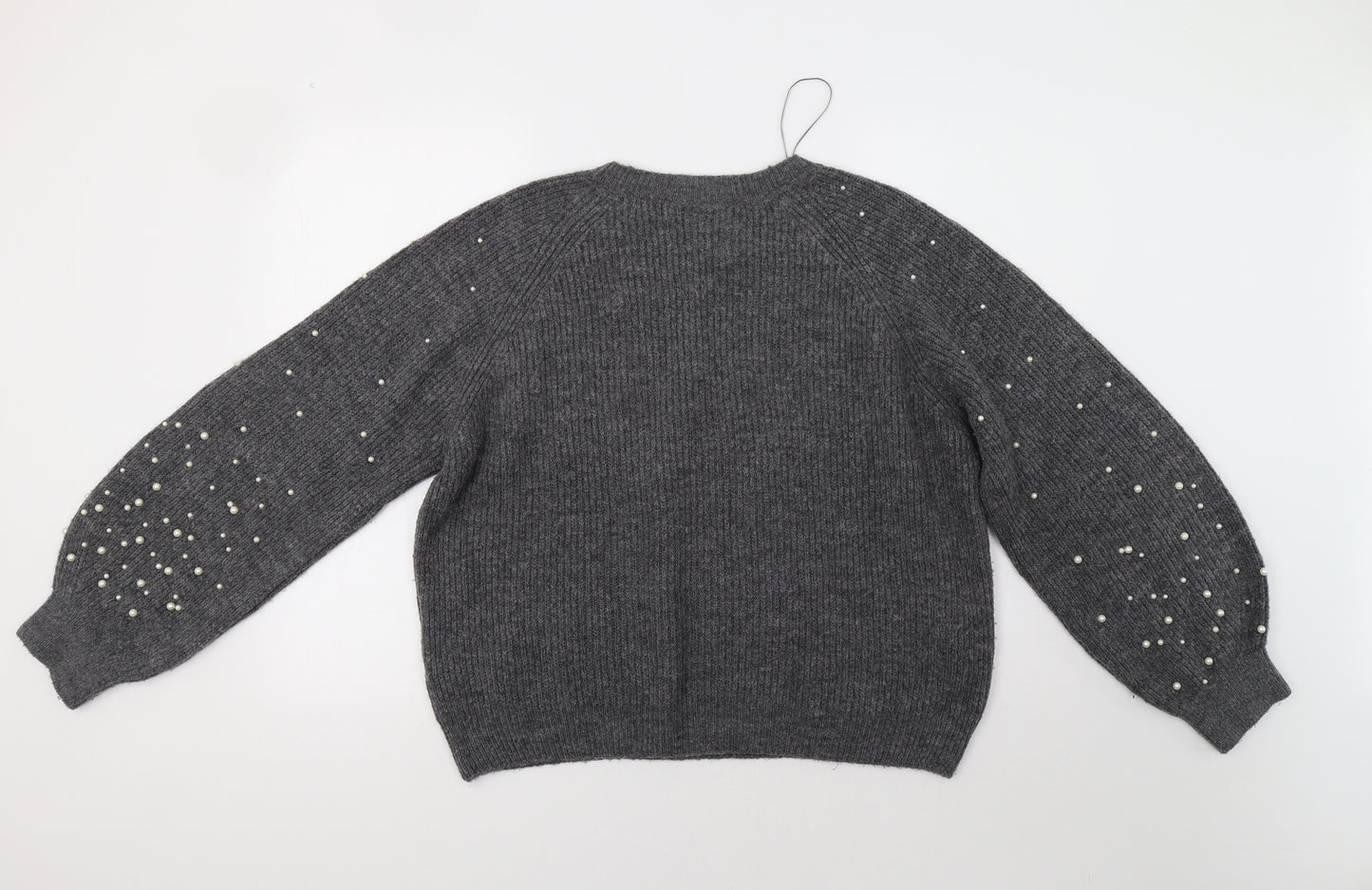 M&S Womens Grey   Pullover Jumper Size M