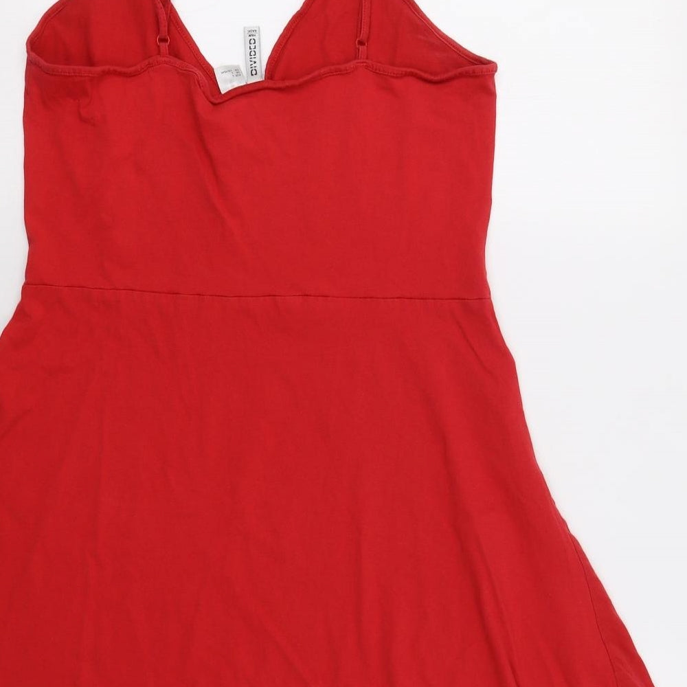 H&M Womens Red   Tank Dress  Size L