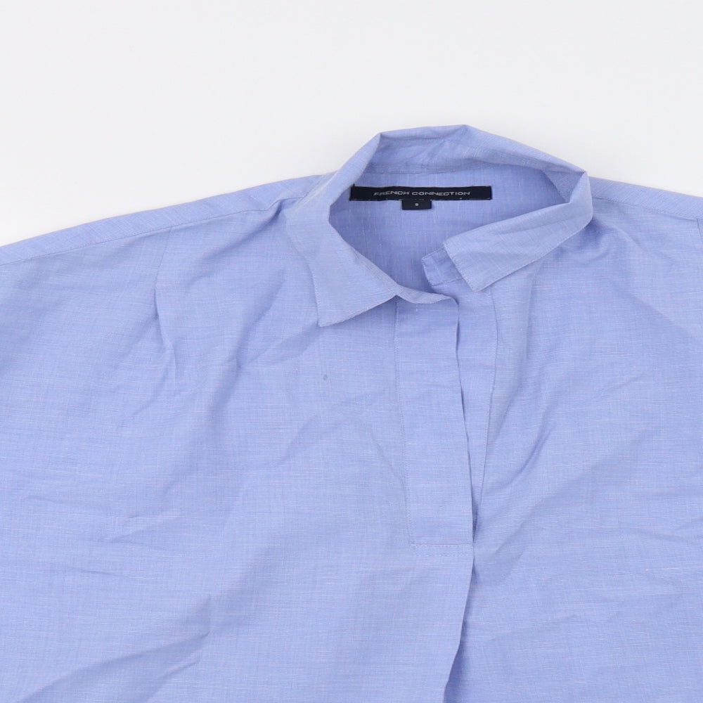 French Connection Womens Blue   Basic Blouse Size S