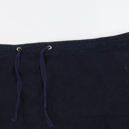 Peacocs Womens Blue   Mini Skirt Size 20