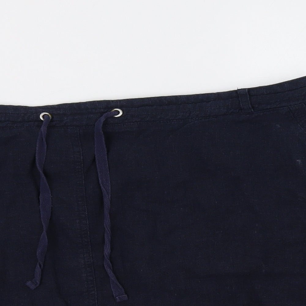Peacocs Womens Blue   Mini Skirt Size 20