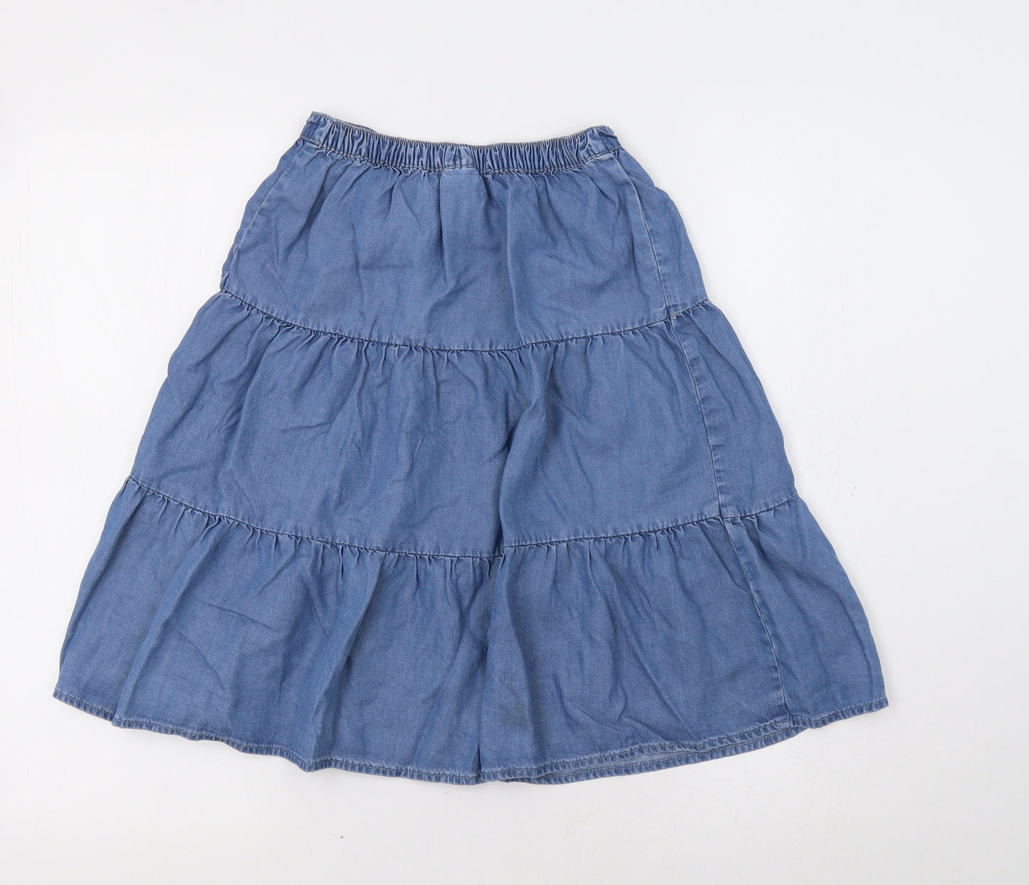 NEXT Girls Blue   A-Line Skirt Size 7 Years - Tiered