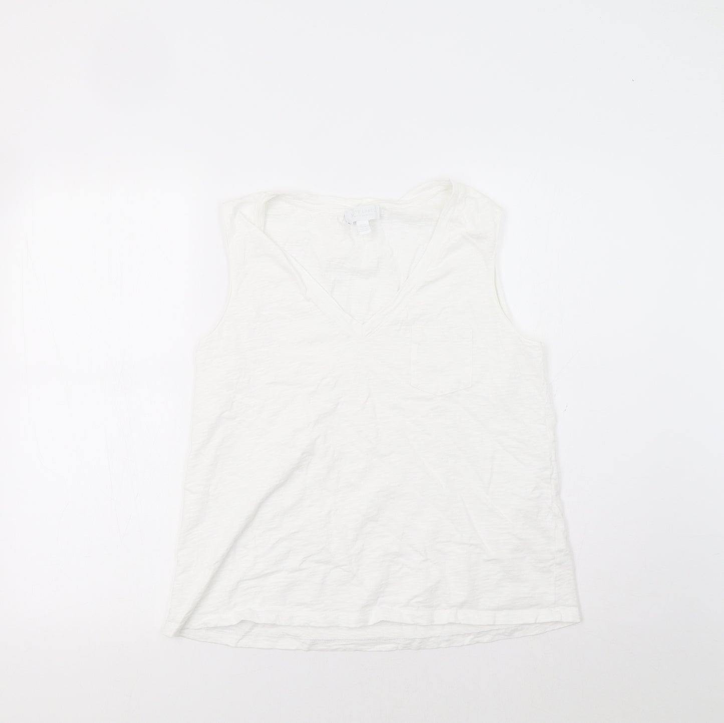 White Label Womens White   Basic Tank Size 12