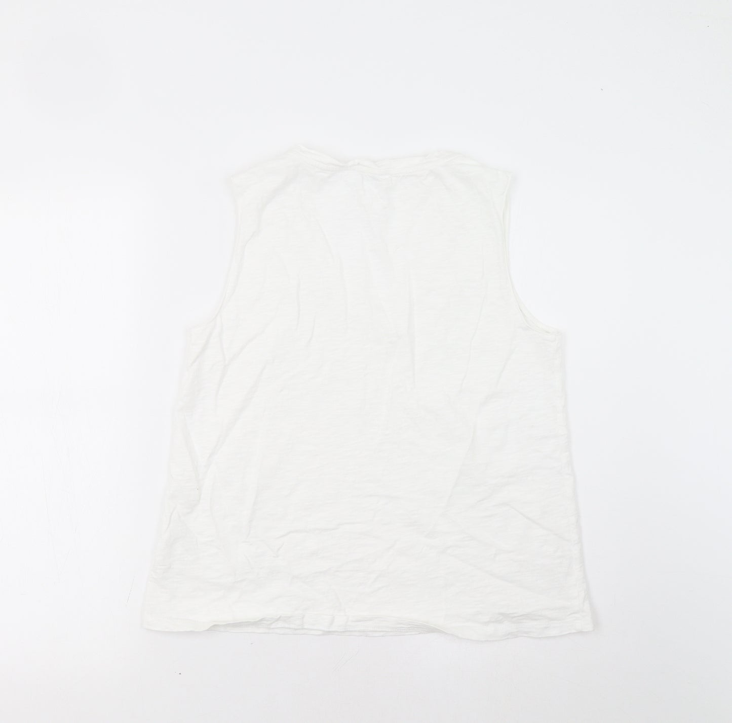 White Label Womens White   Basic Tank Size 12