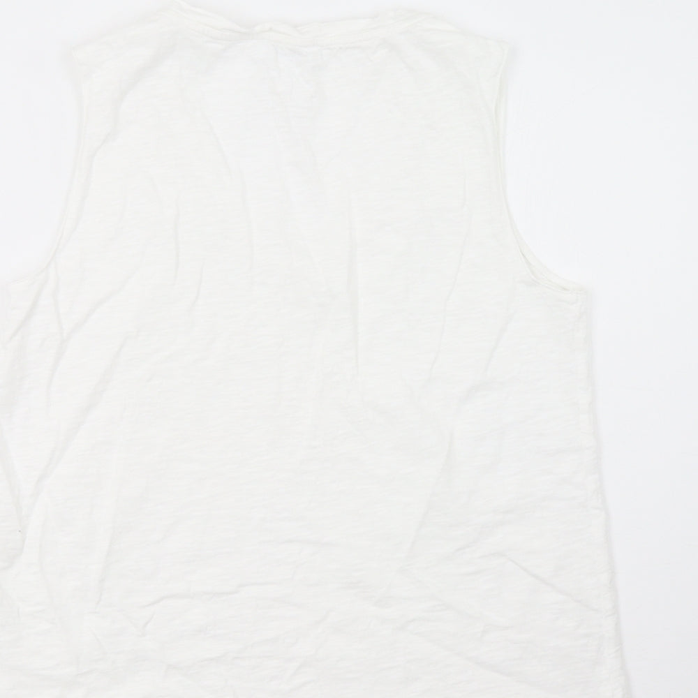 White Label Womens White   Basic Tank Size 12