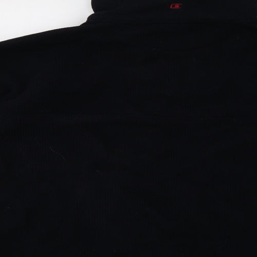 C.S. Active Womens Black   Henley Sweatshirt Size L
