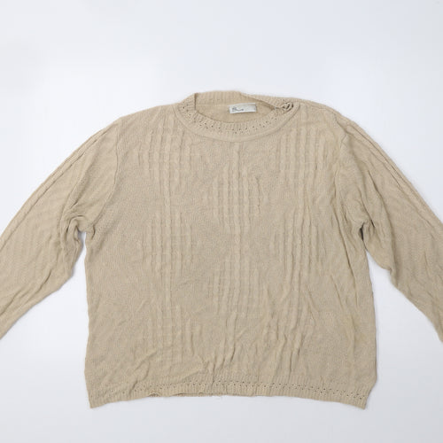 BHS Womens Beige   Pullover Jumper Size 16