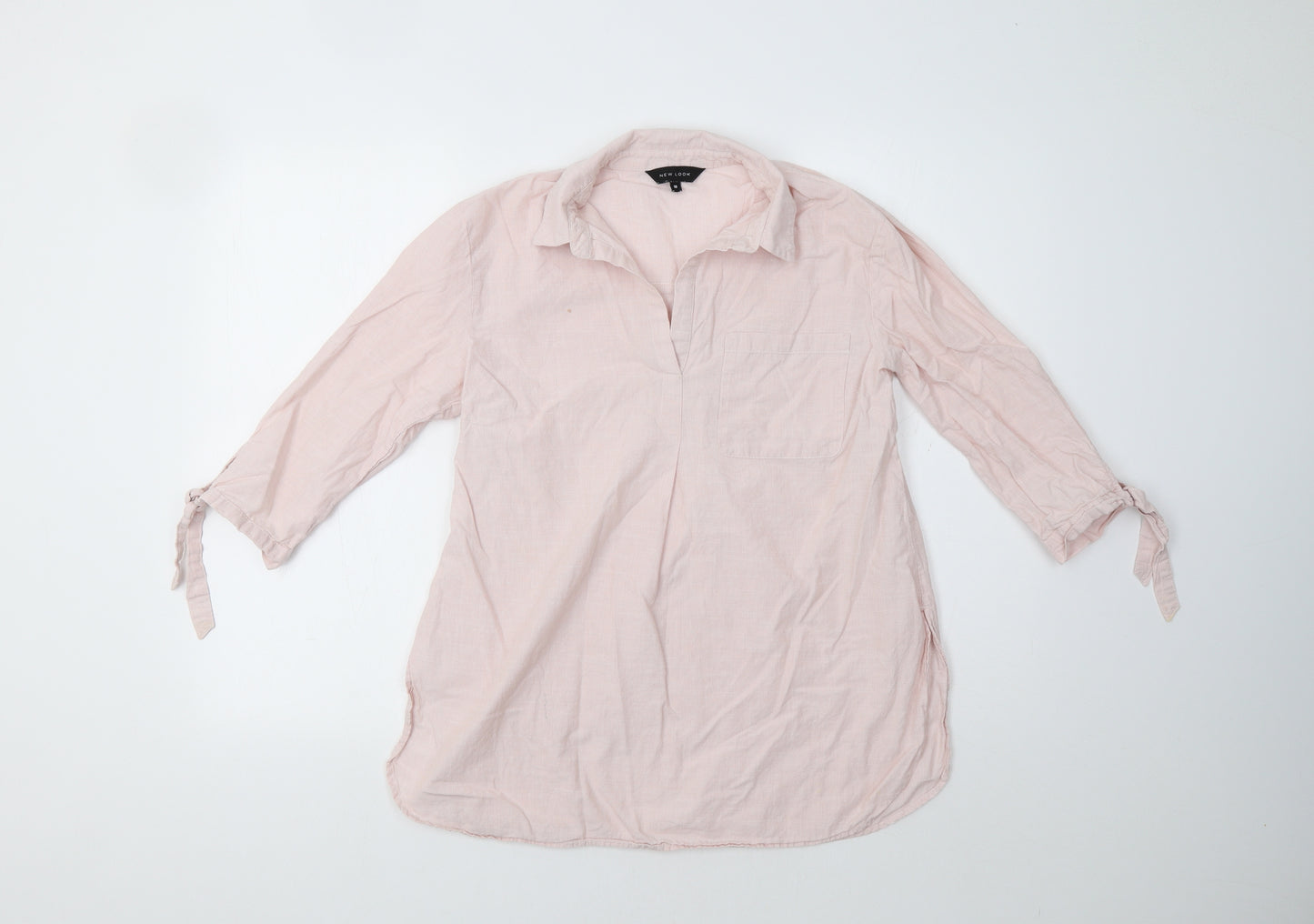 New Look Womens Pink   Tunic Blouse Size 10