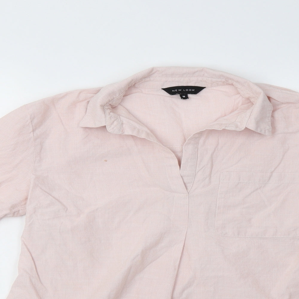 New Look Womens Pink   Tunic Blouse Size 10