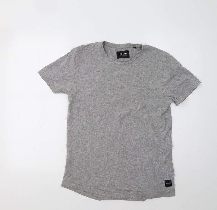 ONLY & SONS Mens Grey T-Shirt Size S