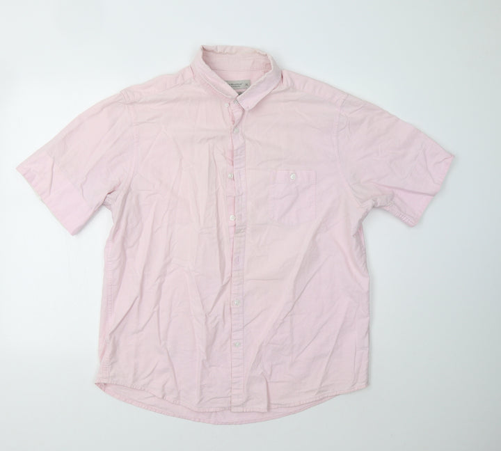 Primark Mens Pink Button-Up Size XL