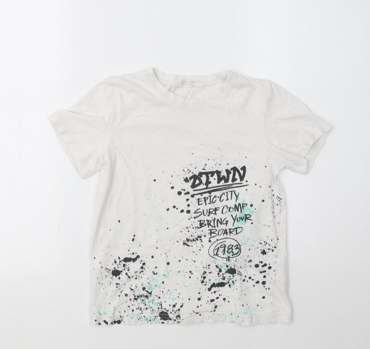 H&M Girls White   Basic Polo Size 8-9 Years
