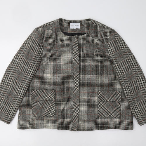 NEXT Womens Grey Check  Jacket Blazer Size L