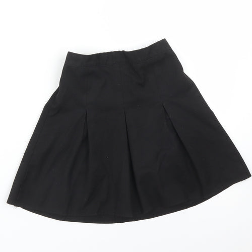 George Girls Black   Pleated Skirt Size 5-6 Years