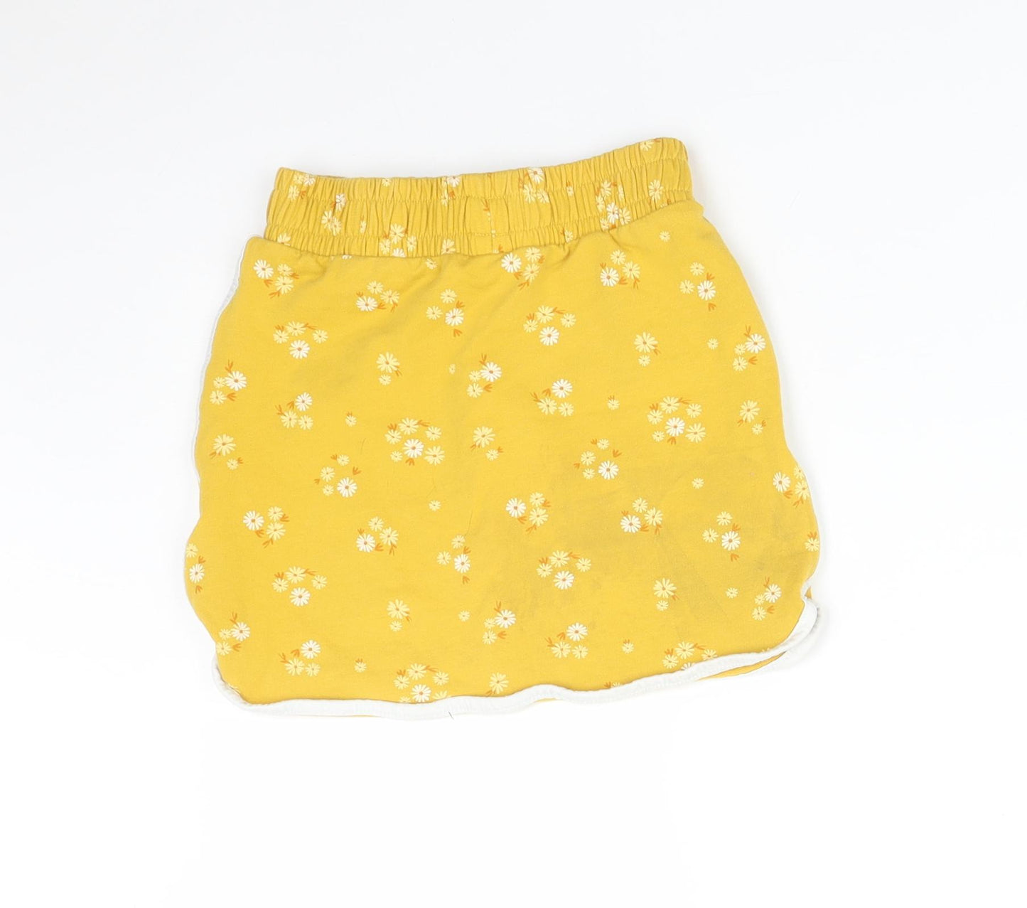 George Girls Yellow Floral  Straight & Pencil Skirt Size 6-7 Years