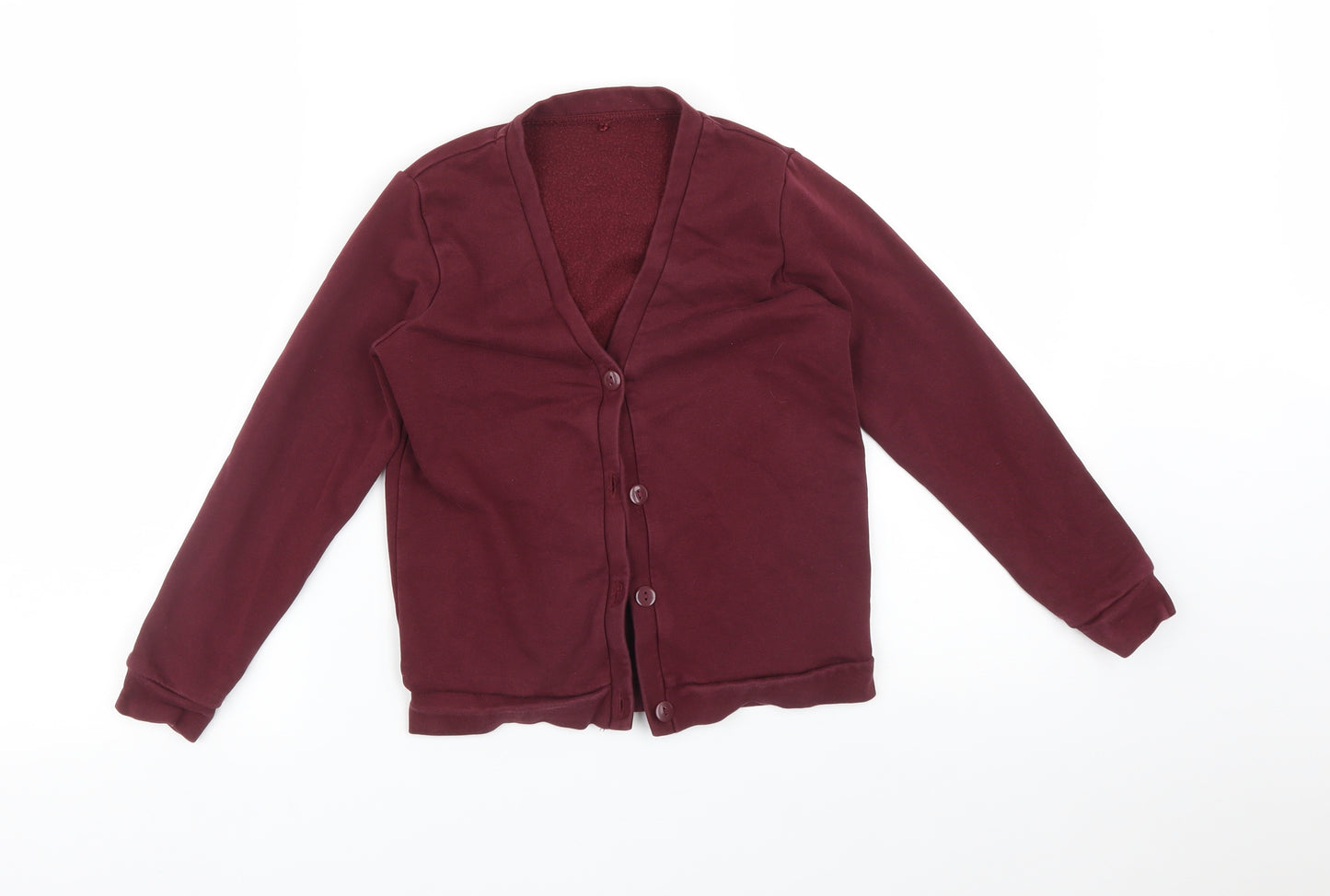 George Girls Red   Cardigan Jumper Size 7-8 Years