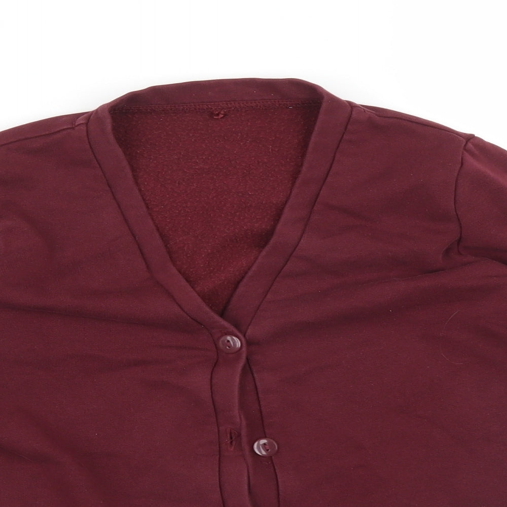 George Girls Red   Cardigan Jumper Size 7-8 Years