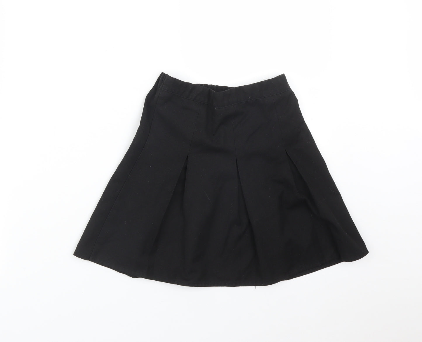 George Girls Black   Pleated Skirt Size 5-6 Years