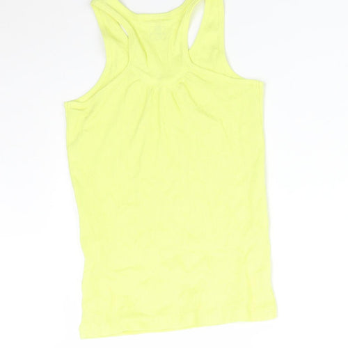 GIRLS COLLECTION Girls Yellow   Basic Tank Size 6-7 Years