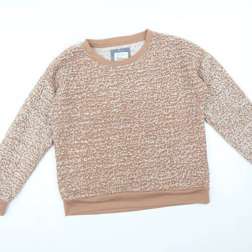 JACHS Womens Orange   Pullover Sweatshirt Size M