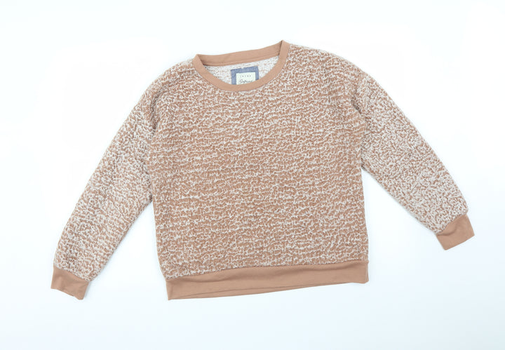 JACHS Womens Orange Pullover Sweatshirt Size M