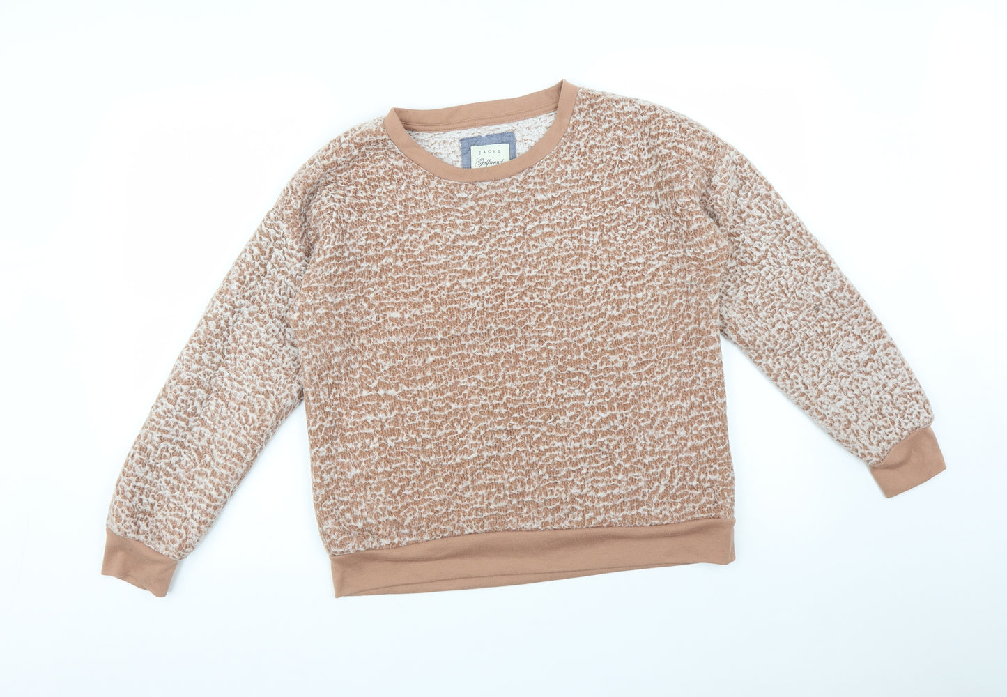 JACHS Womens Orange   Pullover Sweatshirt Size M