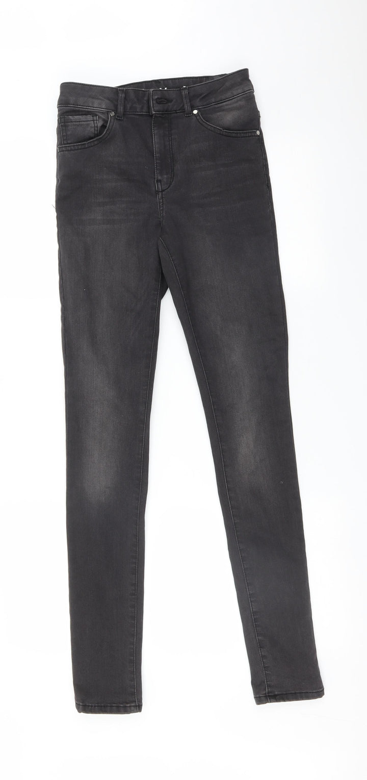 NEVER DENIM Womens Black   Skinny Jeans Size S L31 in