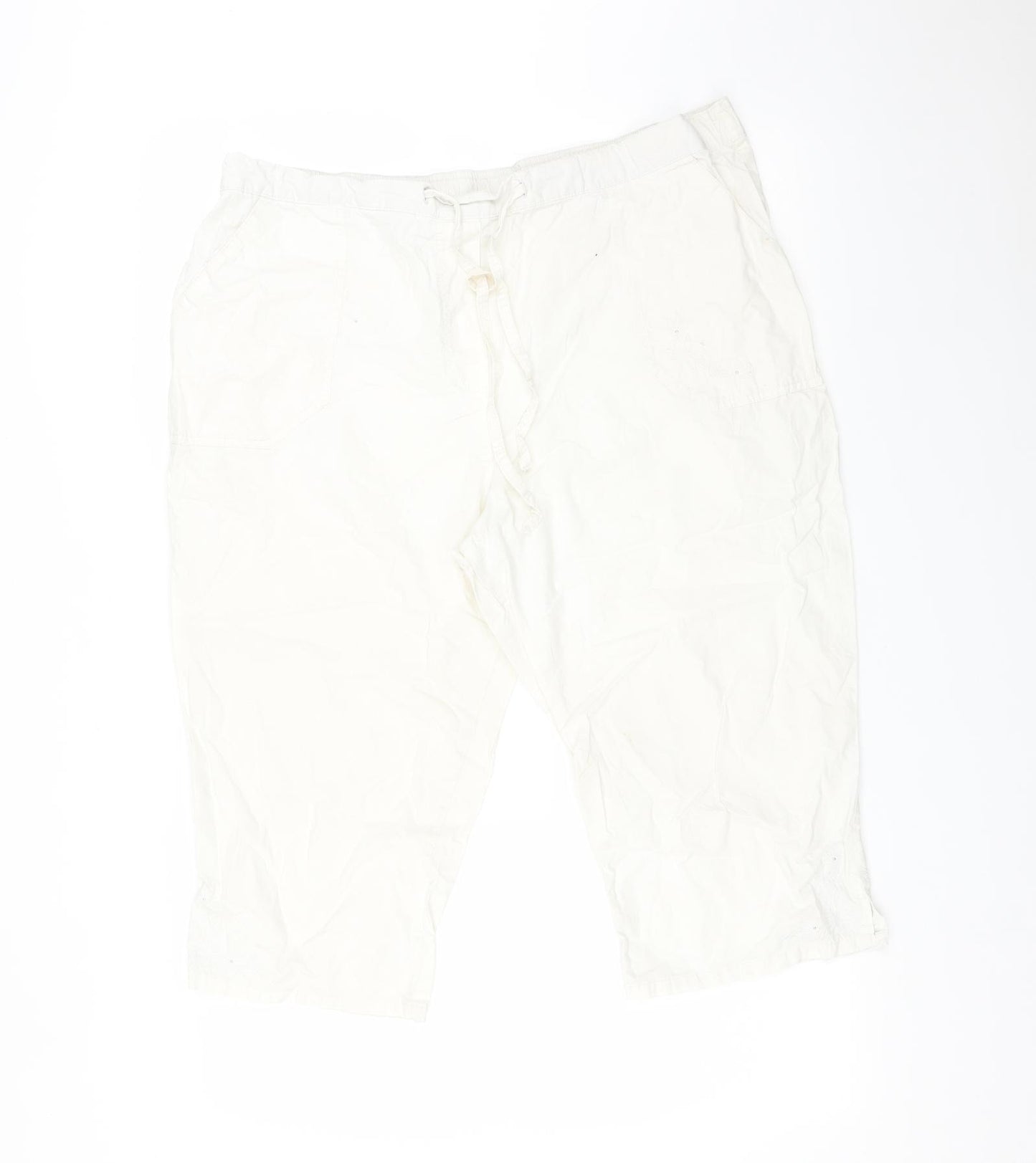 M&S Womens White    Shorts Size 18