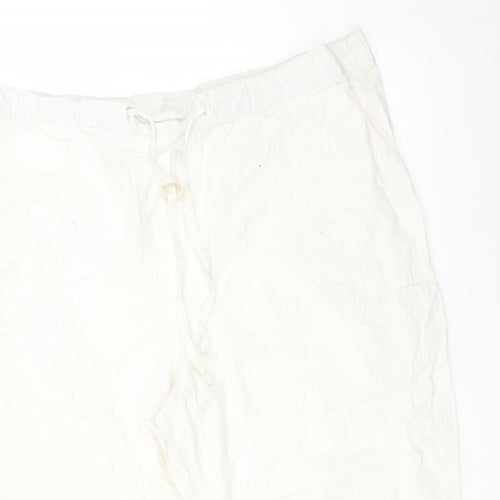 M&S Womens White    Shorts Size 18