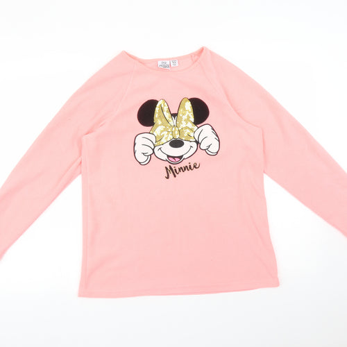 Disney Girls Pink   Pullover Sweatshirt Size 14-15 Years  - MINNIE MOUSE