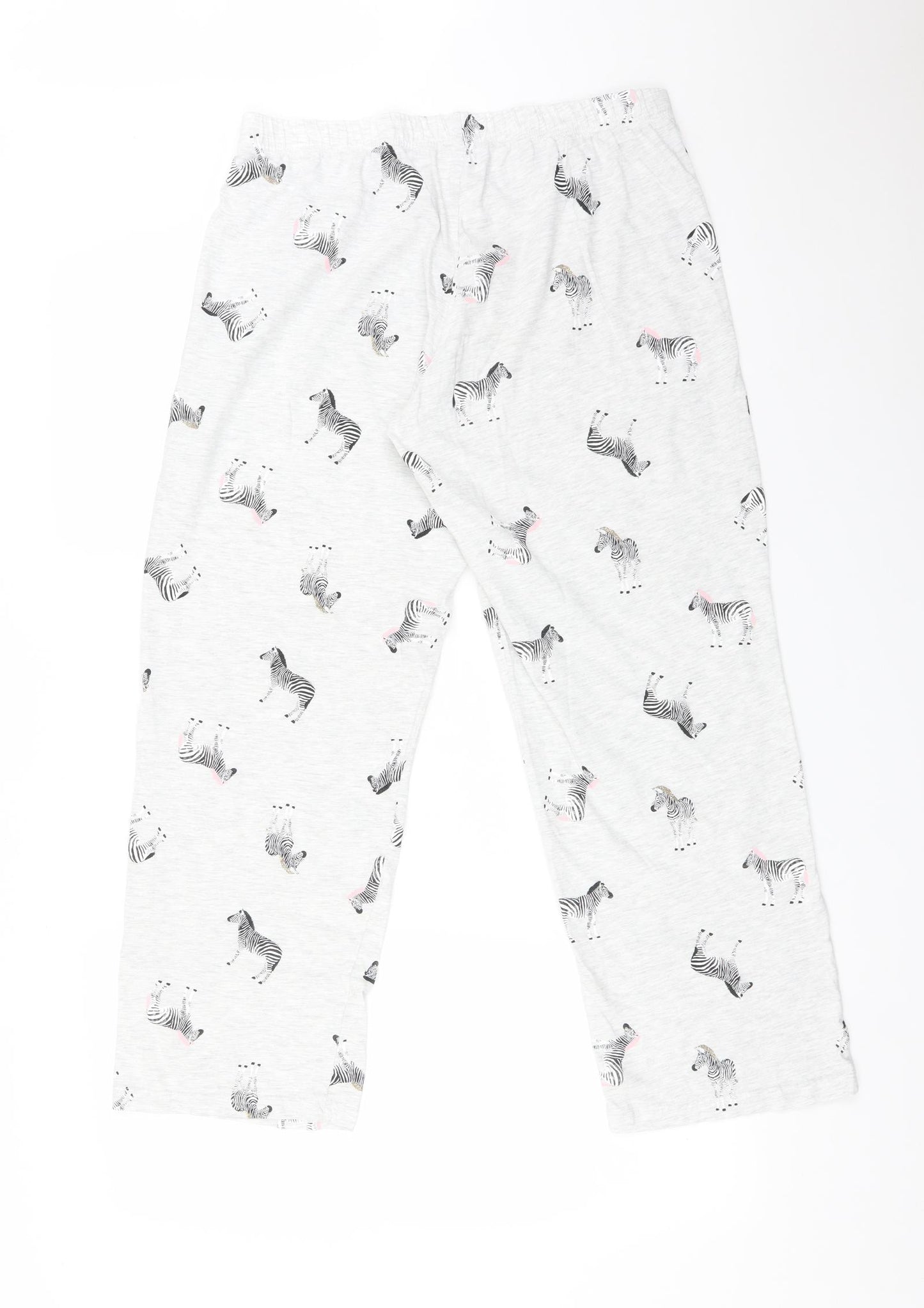 F&F Womens Grey Animal Print   Pyjama Pants Size 14