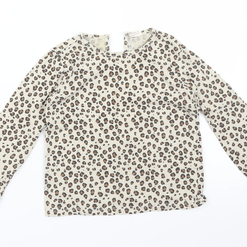 H&M Girls Multicoloured Animal Print  Basic T-Shirt Size 2-3 Years