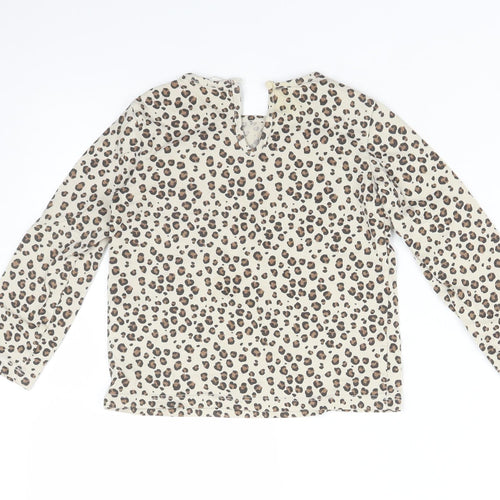 H&M Girls Multicoloured Animal Print  Basic T-Shirt Size 2-3 Years