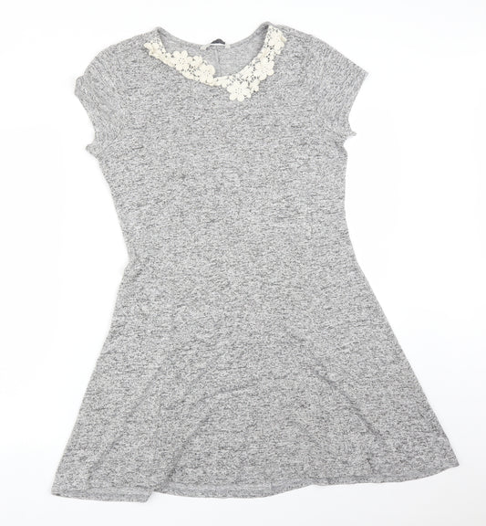 Front view of George women’s grey a-line, size UK 10