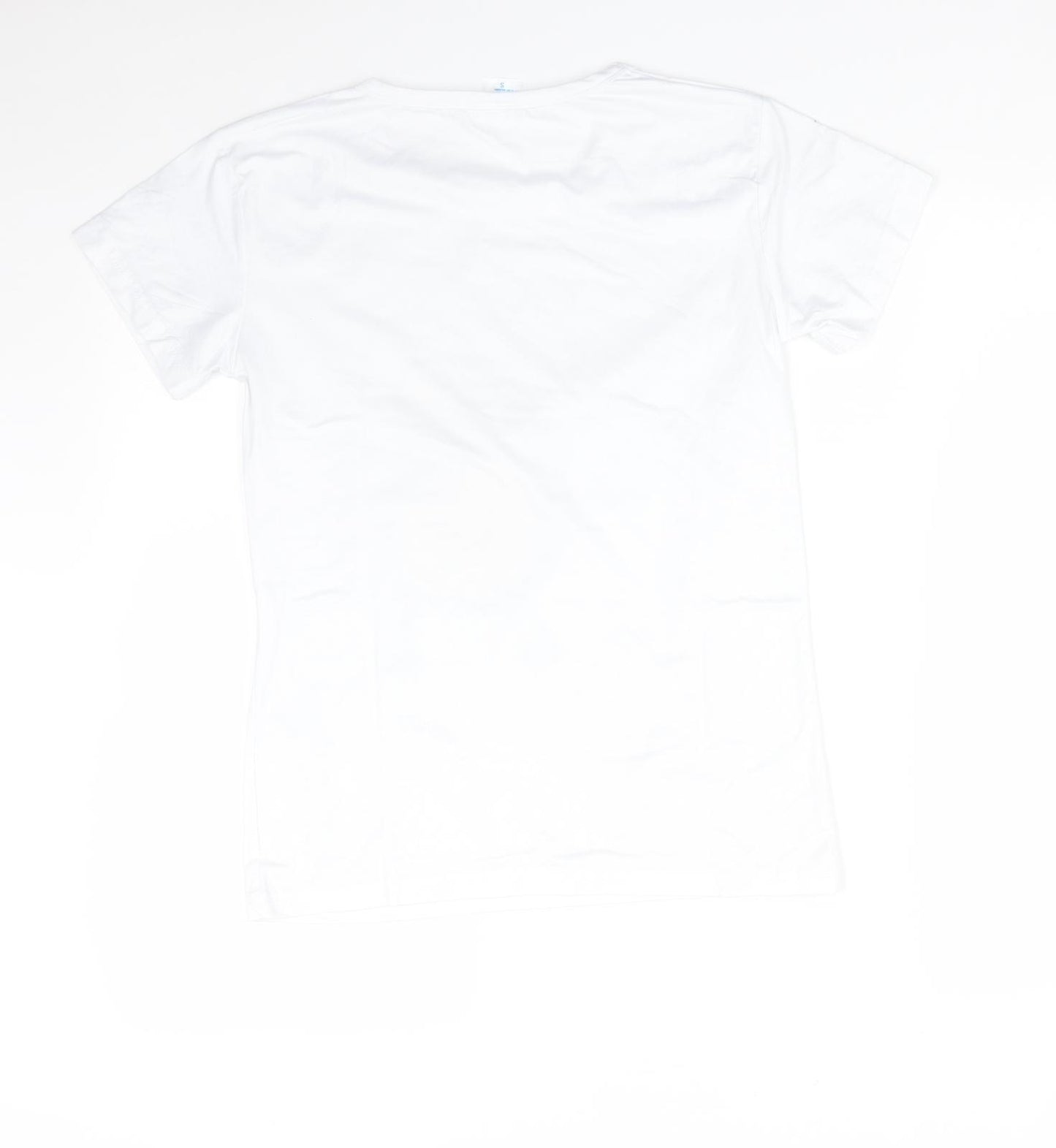 Preworn Womens White   Basic T-Shirt Size S  - AVACARDO