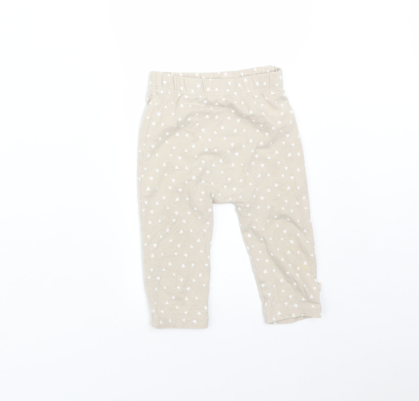 George Baby Beige Geometric   Leggings Size 6-9 Months