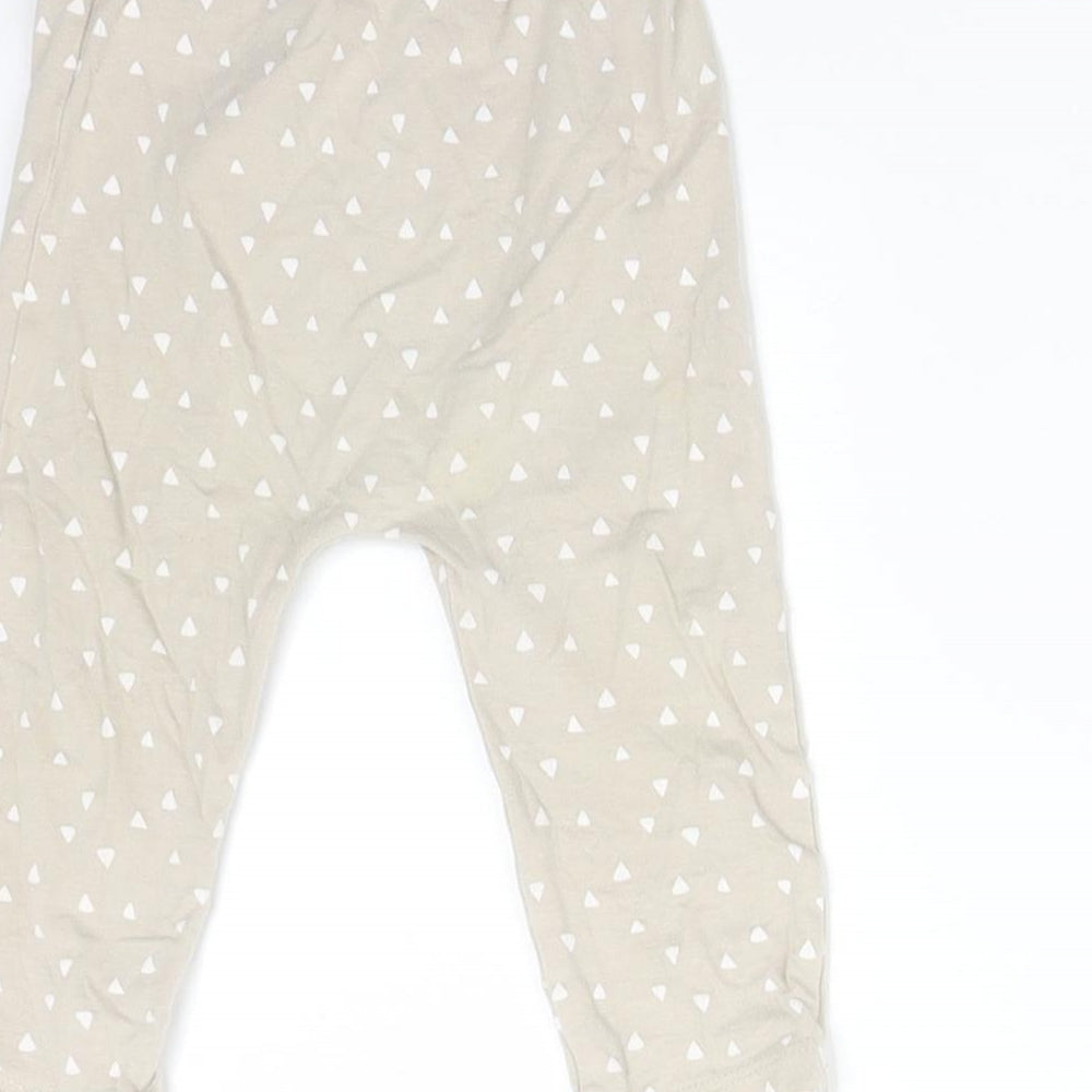 George Baby Beige Geometric   Leggings Size 6-9 Months