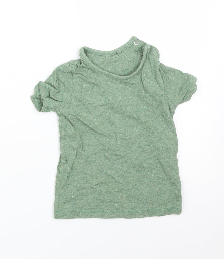 George Baby Green Basic T-Shirt Size 9-12 Months