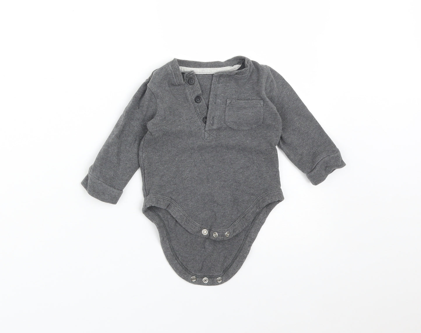 George Baby Grey   Babygrow One-Piece Size 6-9 Months
