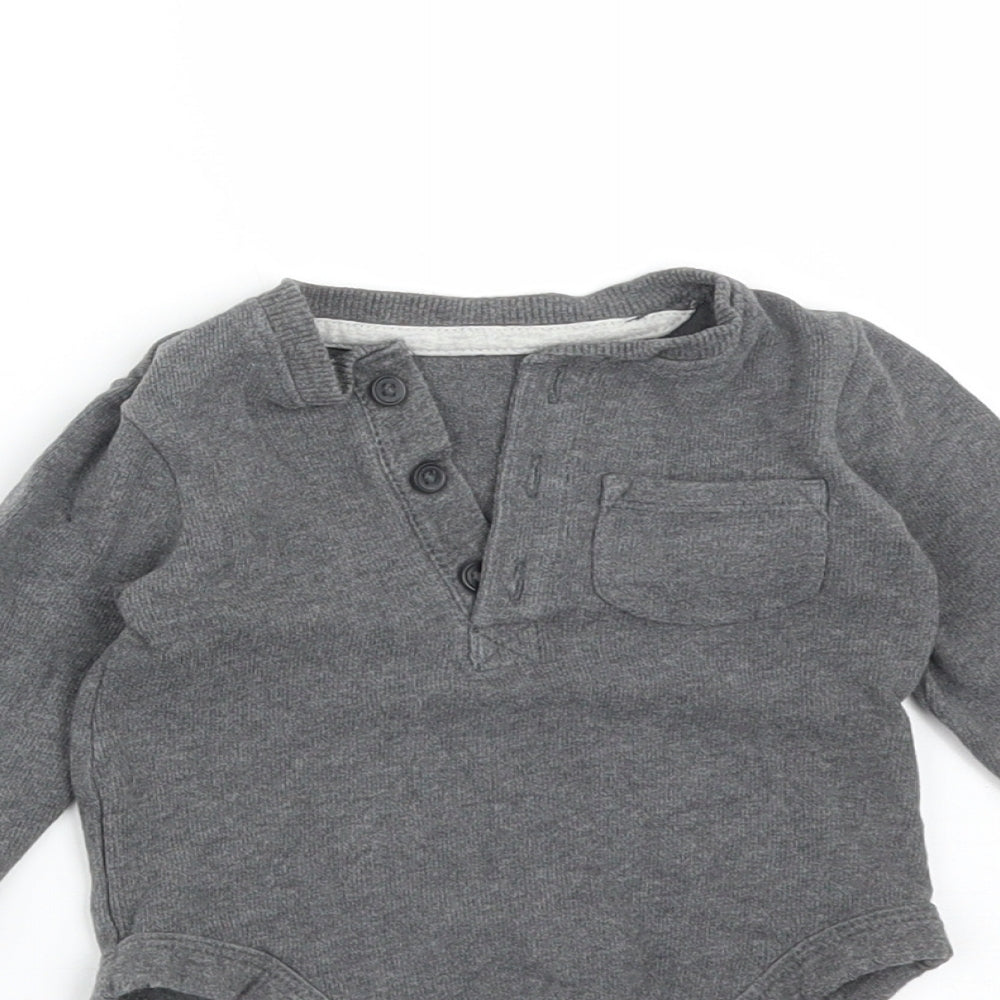 George Baby Grey   Babygrow One-Piece Size 6-9 Months