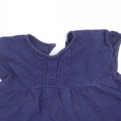 George Girls Blue   Skater Dress  Size 9-12 Months