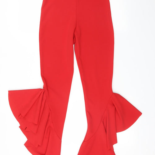 New Look Womens Red    Trousers Size 6 L30 in