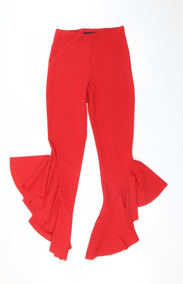 New Look Womens Red    Trousers Size 6 L30 in