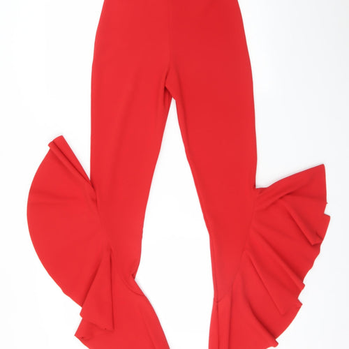 New Look Womens Red    Trousers Size 6 L30 in