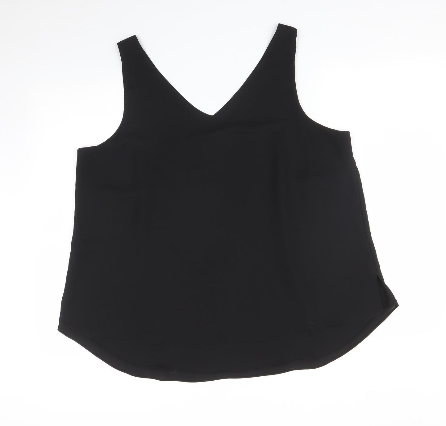Evans Womens Black   Basic T-Shirt Size 20