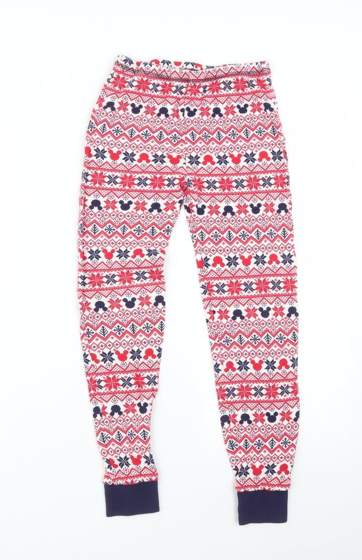 George Girls Multicoloured Fair Isle Pyjama Pants Size 9-10 Years - MINNIE MOUSE