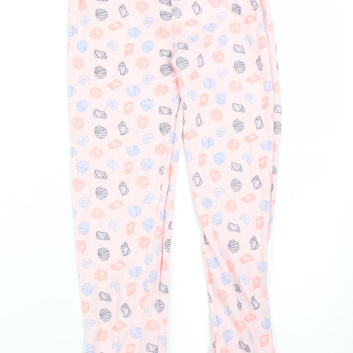TU Girls Pink Solid   Pyjama Pants Size 9-10 Years  - SEASHELLS