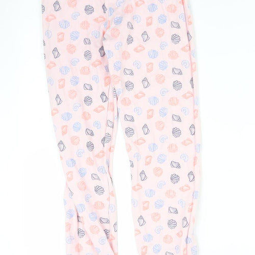 TU Girls Pink Solid   Pyjama Pants Size 9-10 Years  - SEASHELLS
